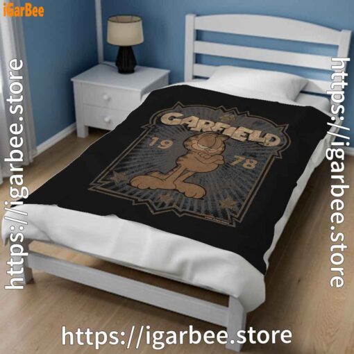 2 1978 garfield black blanket