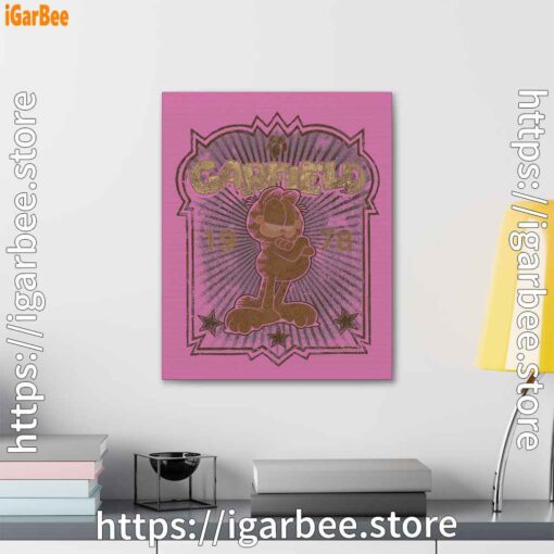 2 1978 garfield pink canvas