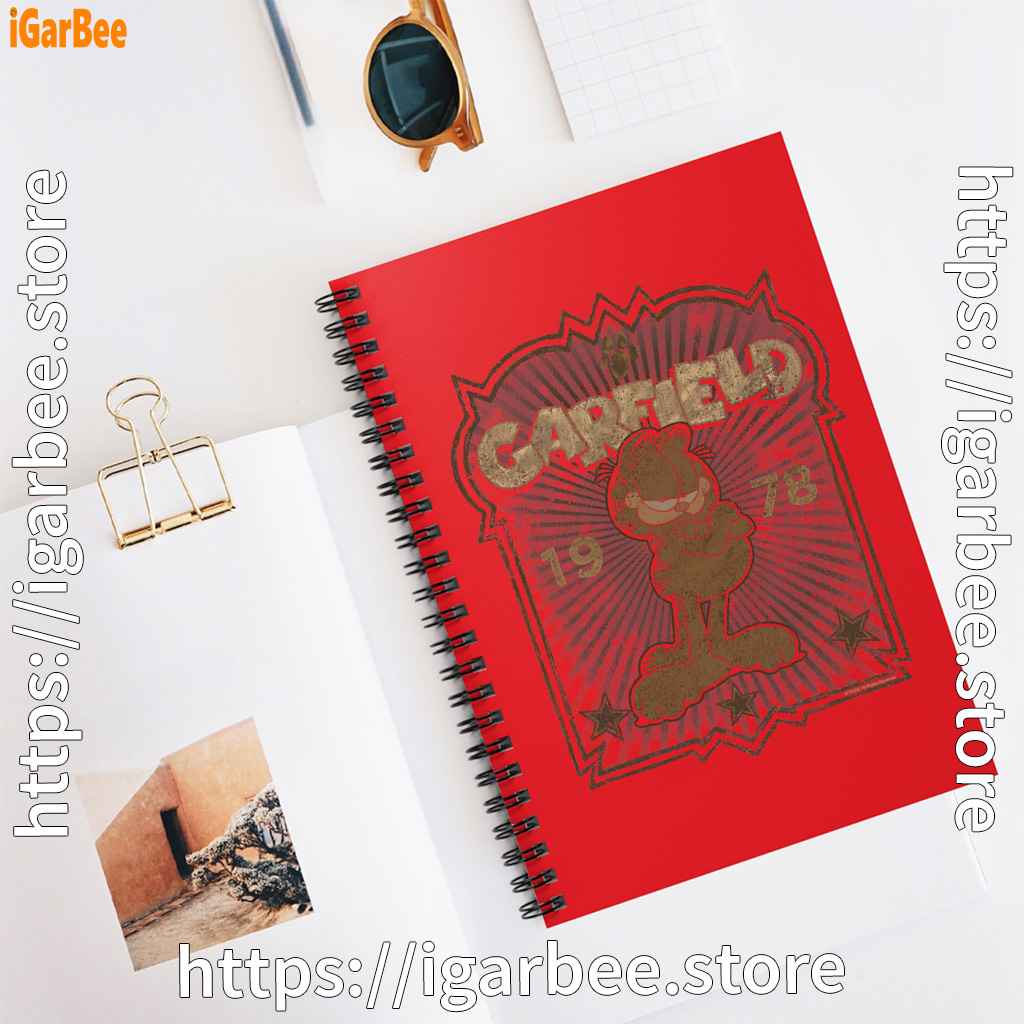 garfield red notebook garfield red notebook