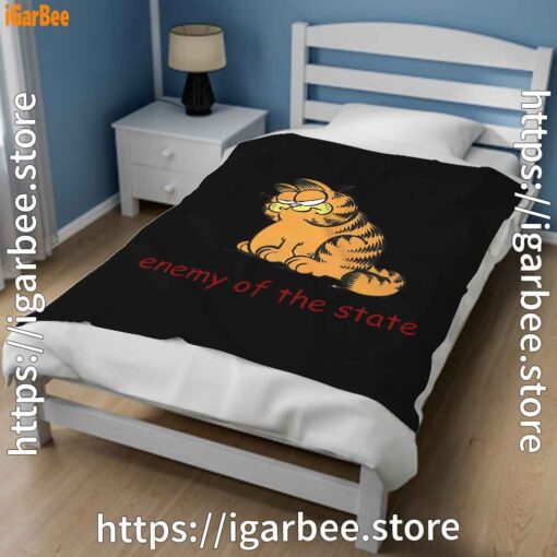 2 enemy of the state garfield black blanket