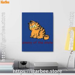 2 enemy of the state garfield blue canvas