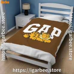 2 gap garfield brown blanket
