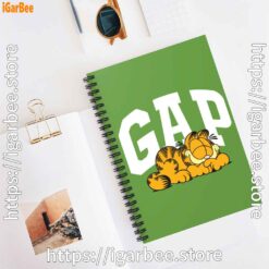 2 gap garfield green notebook