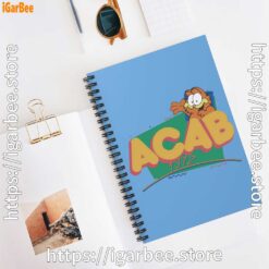 2 garfield acab blue notebook