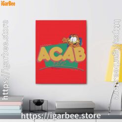 2 garfield acab red canvas