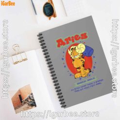 2 garfield aries brown notebook