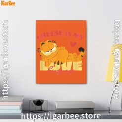 2 garfield cheese is my love lasagna orange canvas