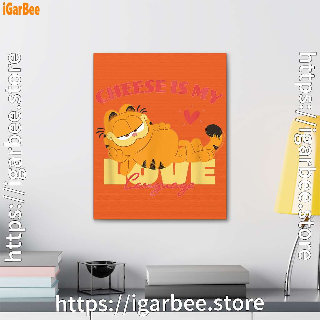 garfield cheese is my love lasagna orange canvas garfield cheese is my love lasagna orange canvas