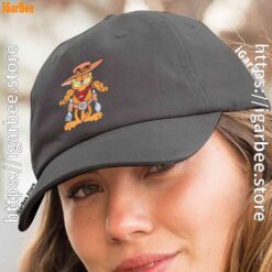 2 garfield cowboy with spoon and fork women black hat