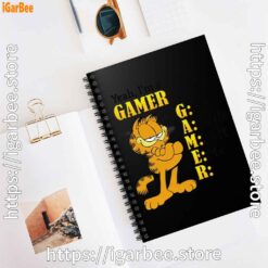 2 garfield gamer black notebook