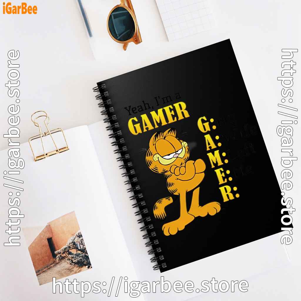 garfield gamer black notebook garfield gamer black notebook