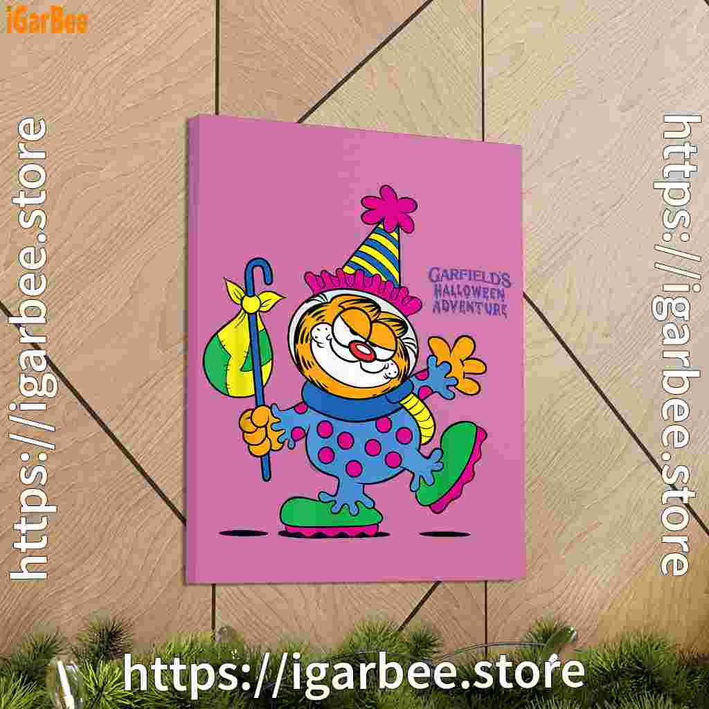 garfield just have knack for comedy halloween pink canvas garfield just have knack for comedy halloween pink canvas
