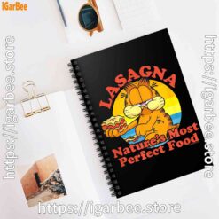 2 garfield lasagna natures most perfect food black notebook