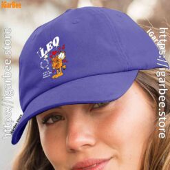 2 garfield leo blue hat women