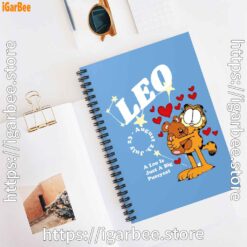 2 garfield leo blue notebook
