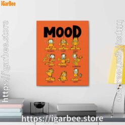 2 garfield mood orange canvas