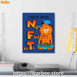 2 garfield nft blue canvas