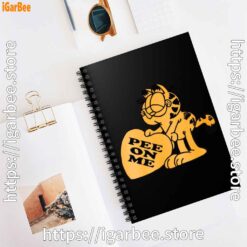 2 garfield pee on me black notebook