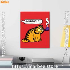 2 garfield pipe red canvas