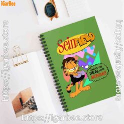2 garfield seinfeld green notebook