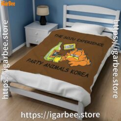 2 garfield soju brown blanket