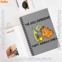 2 garfield soju brown notebook