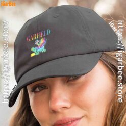 2 garfield tie dye women black hat