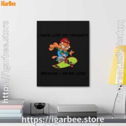 2 garfield virginity black canvas