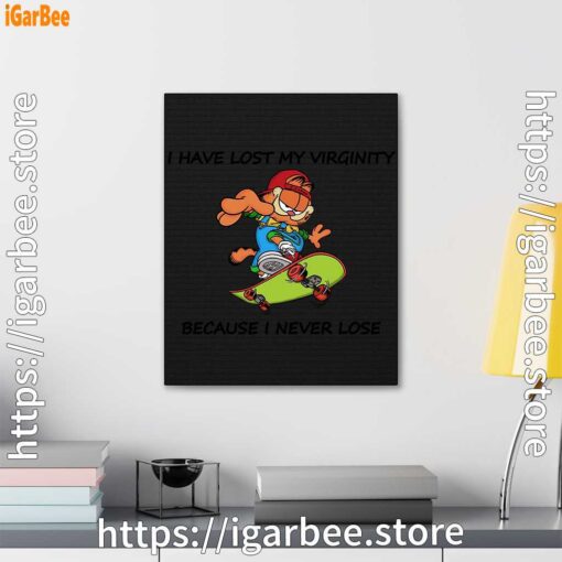 2 garfield virginity black canvas