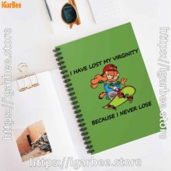 2 garfield virginity green notebook