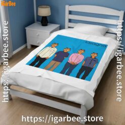 2 garfield weezer white blanket