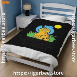 2 garfield when die black blanket