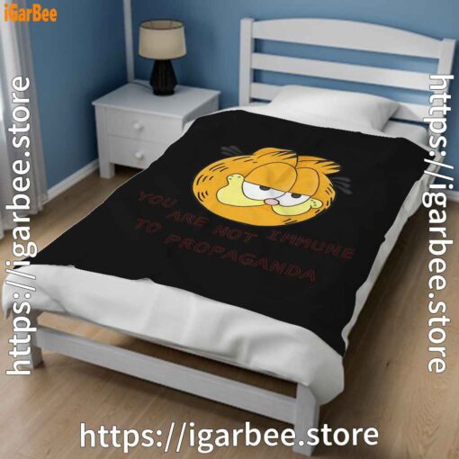 2 garfield you are not immune to propaganda black blanket