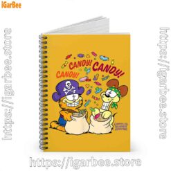 2 halloween garfield eat candy it’s lifestyle yellow notebook