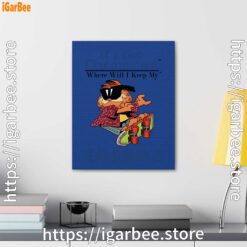 2 if i get circumcised garfield blue canvas