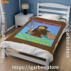 2 love celibacy garfield brown blanket