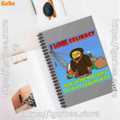 2 love celibacy garfield brown notebook