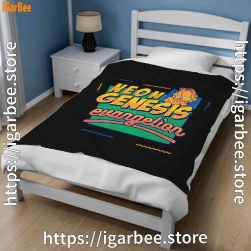 2 neon genesis evangelion garfield black blanket