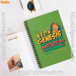 2 neon genesis evangelion garfield green notebook