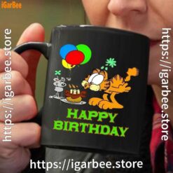 2 on your birthday garfield black coffee mug 11oz