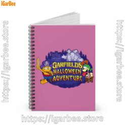 2 ripple junction garfield halloween adventure pink notebook