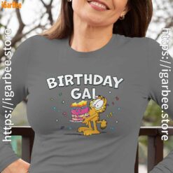 20 garfield birthday elebrating big chest gray women long sleeve
