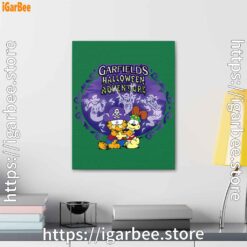3 garfield halloween adventure hugging green canvas