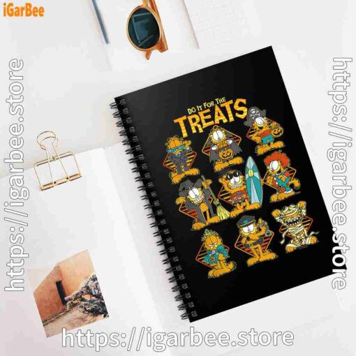 3 garfield halloween costumes grid do it for the treats black notebook