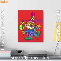 3 garfield just have knack for comedy halloween red canvas