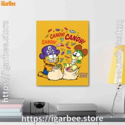 3 halloween garfield eat candy it’s lifestyle yellow canvas
