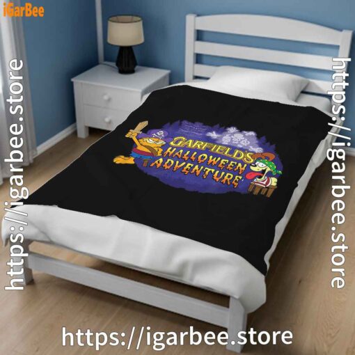 3 ripple junction garfield halloween adventure black blanket