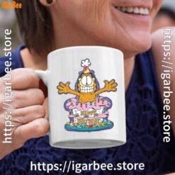 4 happy birthday garfield cat in town white coffee mug 11oz