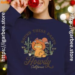 california howdy garfield cowboy navy sweatshirts for girl