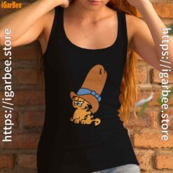 cowboy garfield smile on the day female tank top black women